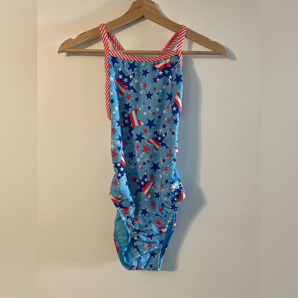 Dolfin “uglies” size 32 practice Star Patterned Blue Swimsuit